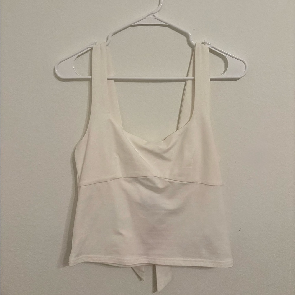 Edikted White Ronda Bow Tank
